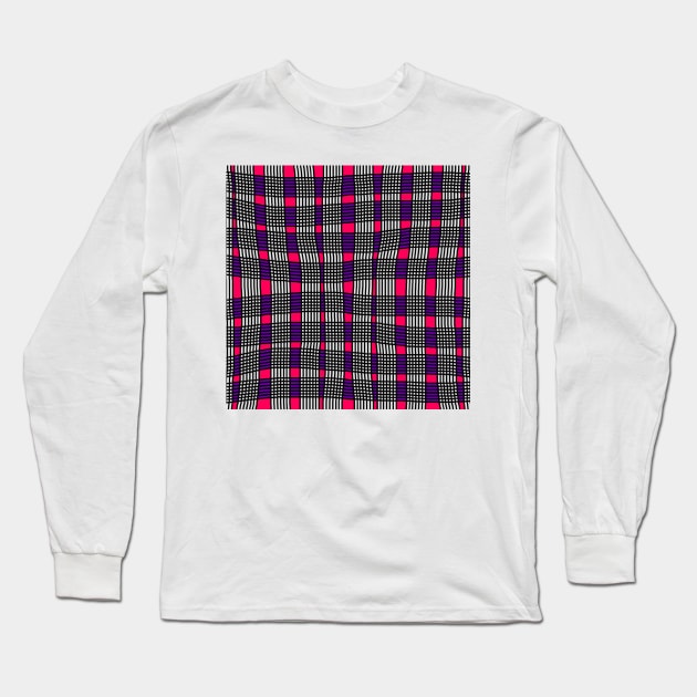 Plaid Pattern Long Sleeve T-Shirt by GemmasGems